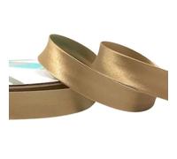 Plush Addict Single Fold Satin Bias Binding Tape for Sewing, Edging, Stitching, Hemming, Trimmings, Accessories, Outfits and Crafts - Latte - 18mm Wide x 5 Metre