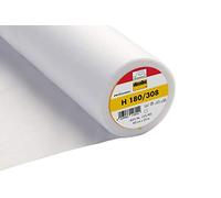Plush Addict Vlieseline/Vilene Lightweight Fusible Interfacing H180 for Sewing, Embroidery, Quilting, Applique, Repair, & Stabilizer - White - 308-3M x 90cm