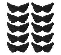 Plush Angelic Wing Set for Craft Hair Clip Decors Craft Headband Making Accessory Hair Clip Garment Hat Appliques Crafting Accessories