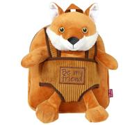 Plush Animal Backpack for Toddler 3 4 5 Years - Children Small Daypack and Removable Soft Stuffed Animal - Fluffy Puppet and Kid Handbag for Preschool Primary School Travel - 22x25x3 cm - Perletti