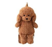 Plush Animal Backpack - Primme Qualiity Bags, Adorable Dogs Smmooth Surrfaces Purses, Realistic Durrable Velvet TOoTEeS, Adjustable Straps Stuffed Travels Toys - For Women Girls Students, brown