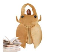 Plush Animal Backpack - Soft Plush Scarab Bag, Backpack for Delicate Animals | Playful Travel Accessory for Everyday Life, School Trips, Travel, Stag, riferimento alla descrizione, Please