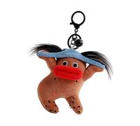 Plush Animal Bag Pendant Sausage Mouth Toy Keychain Cartoon Chain Fashionable Handbag Accessory for Daily Use Stylish Youth Bag Ornament