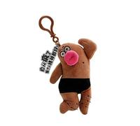 Plush Animal Bag Pendant Sausage Mouth Toy Keychain Cartoon Chain Fashionable Handbag Accessory for Daily Use Stylish Youth Bag Ornament