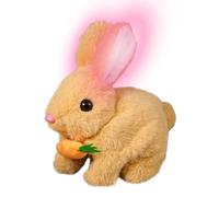 Plush Animal Bunny - Lighted Interactive Rabbit Toy, Electronic Walking Pet with Sound Effects, Soft Cuddly Doll for toddlerr, Holiday Surprise, Nursery, or Preschool Fun