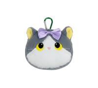 Plush Animal Cat Coin Purses Mini Star Bowknot Data Cable Earbuds Storage Pouches Kids Small Wallets Kawaii Lipstick Bag Key Ring