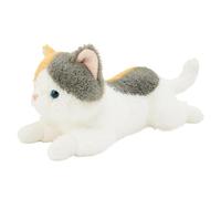 Plush Animal Cat - Weighted Soft Cat Plush Animal Cute Cat Lying Marrow Soft Plush and Cuddly Cat with a unique lie posture design that looks so realistic. Perfect for