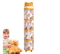 Plush Animal Door - Plush Toy Organizer, Large Capacity Stand | Cute Tower with Wheels for Das for Kids Decorations