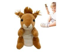 Plush Animal Hand Puppets - 9.9cm Fox Shape Finger Puppets, Cute Plush Finger Puppets, Squirrel Puppets, Toy for Shows, Plush Finger Puppets