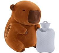 Plush Animal Hand Warmer - Capybara Hugging Cuddle,Stuffed Soft Warmer with Hot Water Bottle for Girls Ladies Children Chill Weather Winter Home, Birthday Gift to Friend,30CM