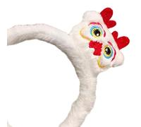 Plush Animal Headband for Women Party Headpiece Hairband Cosplay for Adult Women Teenage Girl Chinese
