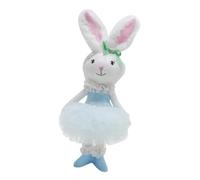 Plush Animal Ornament Holiday Decoration Soft Handmade Bunny Home and Party Decoration for 1PC