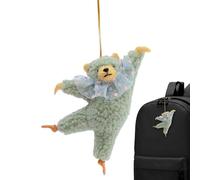 Plush Animal Ornaments, Teddy Bear Ornament | Ballet Bear Decorative Ornaments | Cute Plush Animals Keychain for Men Women Family Friends Colleagues