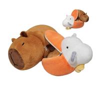 Plush Animal Plush Toy - Reversible Capybara Pelican Polde Plush Toy, Mood Toy Face | Capybara Flippable Soft Toy, Double-Sided Plush, Cute Expression Plush Animal | Ca