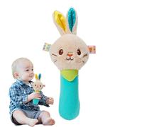 Plush Animal Rattles - Soft Handheld Stuffed Toys, Educational Sensory Activity | Development, Early Childhood Play, Boys Girls 3-5 Years, Motor Coordination, Imaginative