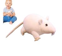 Plush Animal - Realistic 20cm Mouse Plush Toy Soft Realistic Figure Cute Little Cat Playmate Collectible | Funny Access Decor