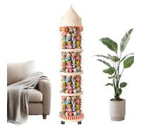 Plush Animal Storage Tube - Transparent Colar, Decorative Castle Themed Organizer | Large Storage Tube For Toys, Space Saving Display For Room