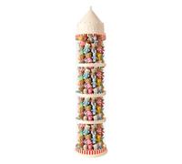 Plush Animal Storage Tube, Transparent Column, Castle Theme Decorative Organizer, Large Toy Storage Tube, Space-Saving Display for Room