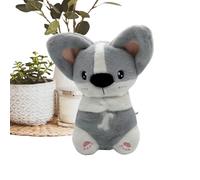 Plush Animal That - Realistic Plush Puppy Plush Soft Faux Fur Smooth Led Light Adorable | Portable Pet for Girls, Nursery