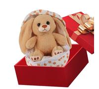 Plush Animal Toy, Adorable Stuffed Doll Model, Zip Up Egg Form Soft Figurine, Present for Every Age & Occasion, Comfortable Companion, Premium Materials, Suitable for Bedroom, Living Room, 9.84in