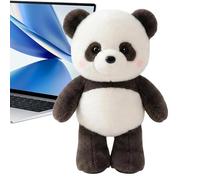 Plush Animal Toy - White Polyester Fabric Skin, Adorable Interactive Plush Animal, Action Toy, Lightweight Mechanical Sensory Item | Professional Desk Soothing Accessory