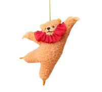 Plush Animal Toys, Plush Animal Ornaments - Ballet Bear Decorative Ornaments | Portable Plush Keychain Stuffed Animals for Birthday Easter Christmas