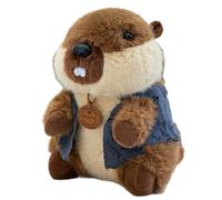 Plush Animals - Soft Realistic Cartoon Collectible with Clothes - Plush Animals Decorations - for Boys Girls Home School Offices Cafe Bookcases Sofas Shelves