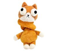 Plush Animals Toy - Adorable Funny Posing Doll, 12x8x40cm 30g Lightweight Stuffed Schnauzer, Soft Decorative Big Eyed Cat, Flexible Playroom Plushi | Cute Plush Toy for Daycare Preschool