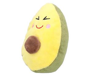 Plush Avocado Dog Chew Toy with Sound for Small Dogs, Reduce Bite Damage, Interactive Play, Portable and Lightweight Pet Teething Toy for Playtime