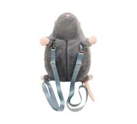 Plush Backpack - 31x21cm Cute Stuffed Mouse School, Kids Teens Elementary Boys Girls Children Student Bag, Cartoon Animal Design, Lightweight Storage | Sports Daycare Beach Travel Fun