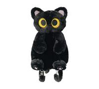 Plush Backpack - Cat Children's Book Bag, Cute Cartoon Bag, Small Kids Travel Pack, Soft School Storage Carrier, Adorable Backpack with Boys Use, black, see description, See description