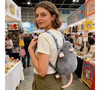 Plush Backpack - Cute Stuffed Mouse School Daypacks | Soft Kids Backpack With Adjustable Straps, School Bag For Elementary, Teens, Boys, Girls, Children, Travel, Sports, Daycare And Beach