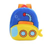 Plush Backpack for Fire Engine Design, Lightweight Foldable 8 Inch Camping Backpack Polyester with Zipper, Ideal for Outdoor Travel and Sc Beautiful Backpacks for Girls (Dark Blue, 26)