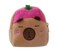Plush Bag, Capibara Themed Cash Money Bag, Cartoon Wallet, Skillful Manufacture, Travel Money Bag, Portable Kids Organization Bag for Du, Pink, Consulte la descripción, See description