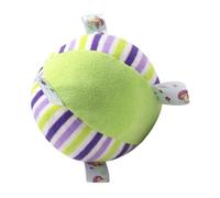 Plush Ball with Bells - 5 Inch Sensory Rattle for Development | Soft Fabric Sphere, Internal Chime Sound, Colorful Textures, Grasping Toy for Physical Play