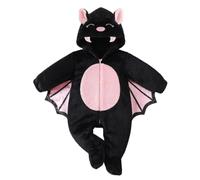 Plush Bat Baby Costume Set, Furry Wings Hat, Spooky Halloween Fancy Dress | Cuddly fleece is soft, playful ears and flutter detail, keeps little one warm on chilly nights for my first Halloween