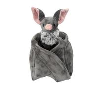 Plush Bat Stuffed Animal - 58x25x8cm Soft Toy with Wings, Realistic Design, Doll | Wild Onez Babiez Wildlife Animals for Kids, Halloween Party, Nursery Decor Gift