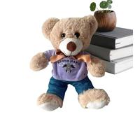 Plush Bear | Cute Soft Doll Home Decoration | Plush Toy Huggable Doll Decorations - for Children Birthday Holiday Bedroom Living Room Travel Children's Room