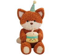 Plush Bear Doll - Soft Adorable Bear Plush 15 Inches,Comfortable Touch Cute Decorative Hugging Fox Cushion For Bedroom