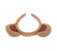 Plush Bear Ears Headband for Hair Holdback, Cute Brown | Fluffy Animal Style, Resistant to Deformation, for Costume Parties, Halloween, Boy Girl and Playful Looks