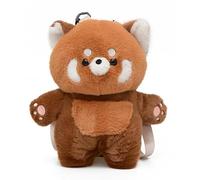 Plush Bear Mini Backpack, Brown Teddy Design, Soft Fabric, Small Shoulder Bag with Adjustable Straps for Kids, Teens, Fashion Accessory