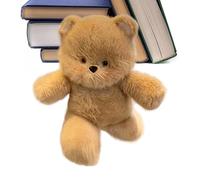 Plush Bear Toy, Cuddly Stuffed Pillow, 17.72x3.94 Inch Soft Throw Cushion with Flufy Fill, Huggables Cotton Comfort Item, Cute Plush Design with Soft Style, Gift Toy for Kids Bedroom Nursery