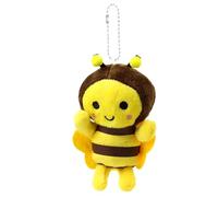 Plush Bee Pendant - 12x7x5cm PP Cotton, Soft Bee Plush Toy, Stuffed Pendant Figure | Perfect For Backpack Keychain Schoolbag Hanging, Car Interior Decor, Holiday Kids Gift, Party Fun Collectible