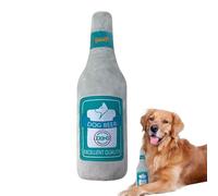 Plush Beer Bottle Stuffed Chew - Dog Squeakers Beer Bottles | Champagne Shape Dog Squeaky Chew Toys | Beer Bottle Plush Puppy Toys Portable Funny Cute Pet For Small Medium Dogs And Other Pets