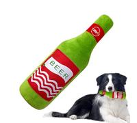 Plush Beer Bottle Stuffed Chew - Dog Squeakers Beer Bottles | Champagne Shape Dog Squeaky Chew Toys | Beer Bottle Plush Puppy Toys Portable Funny Cute Pet For Small Medium Dogs And Other Pets
