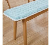 Plush Bench Cushion for Indoor/Outdoor Furniture Ties for Bay Window & Dining Chair Soft Seat Pads for Piano Blue 30x120cm - Comfortable & Stylish