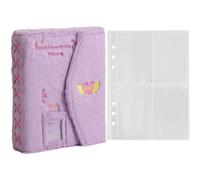 Plush Binder Photocard Album A5 Kpop Photocard Album Mini Album Collect Book for Picture Cards Photos Storage