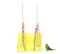 Plush Bird Hammock | Soft Hanging Bed & Resting Spot for Parrots/Cockatiels/Lovebirds | Comfortable Pet Bird Swing Toy | 3 Sizes, Easy to Maintain (L(13x7x2.6cm/5.1x2.8x1in))