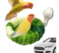 Plush Bird Nest - Warm Plush Bird Nest, Warm Habitat Plush | Comfortable and Safe Bird House House Accessory with Suction Cup for Parrot, Parakeet for Windows