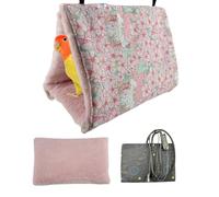 Plush Bird's Nest - Bird Nest with USB Heating Removable Heating Pad | Reassurance in the cold winter months, for small birds such as cockatiels and cockatoos, a comfortable s